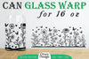 Blooming Wildflowers Can Glass 16 OZ SVG Bundle