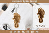 Keychain Sea Animals Laser Cut SVG Bundle