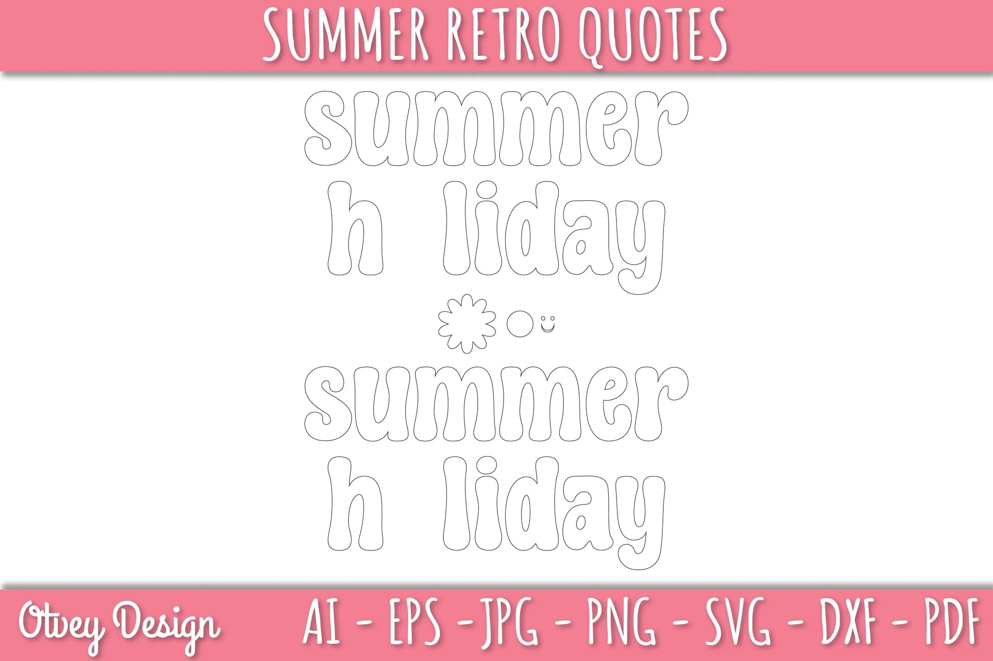 Summer Retro Quotes SVG Bundle - CraftNest - Digital Crafting and Art