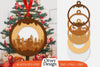 Christmas Santa Sleigh Ornament SVG Bundle