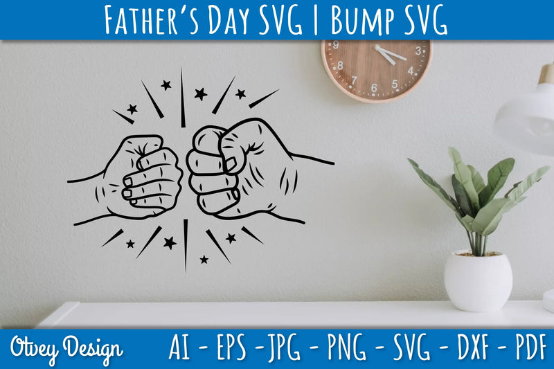 Father's Day Fist Bump SVG Bundle 6 - CraftNest - Digital Crafting and Art