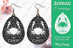 Zodiac Earring SVG Bundle 7 - CraftNest - Digital Crafting and Art