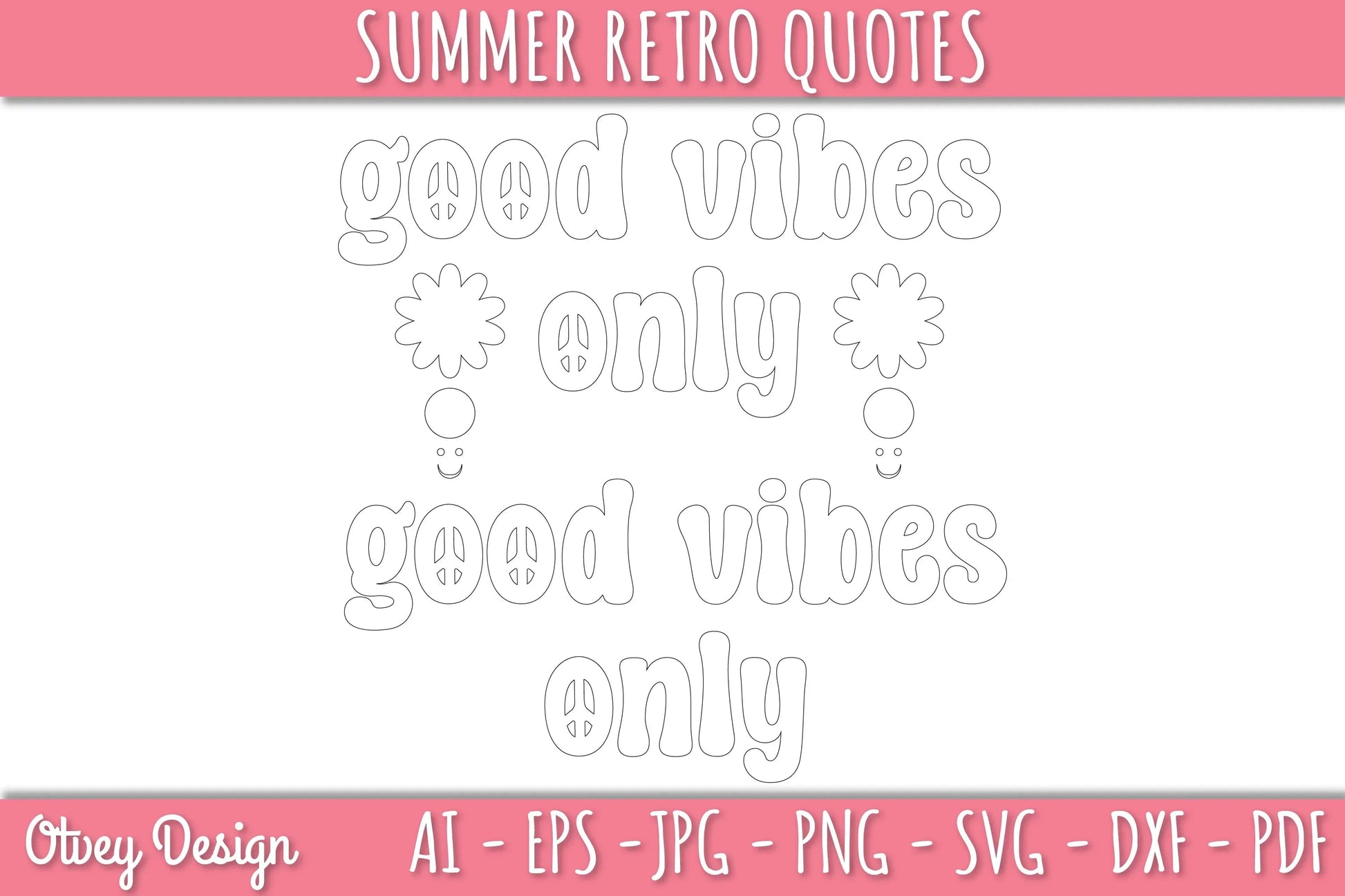 Summer Retro Quotes SVG Bundle - CraftNest - Digital Crafting and Art