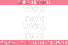 Summer Retro Quotes SVG Bundle - CraftNest - Digital Crafting and Art