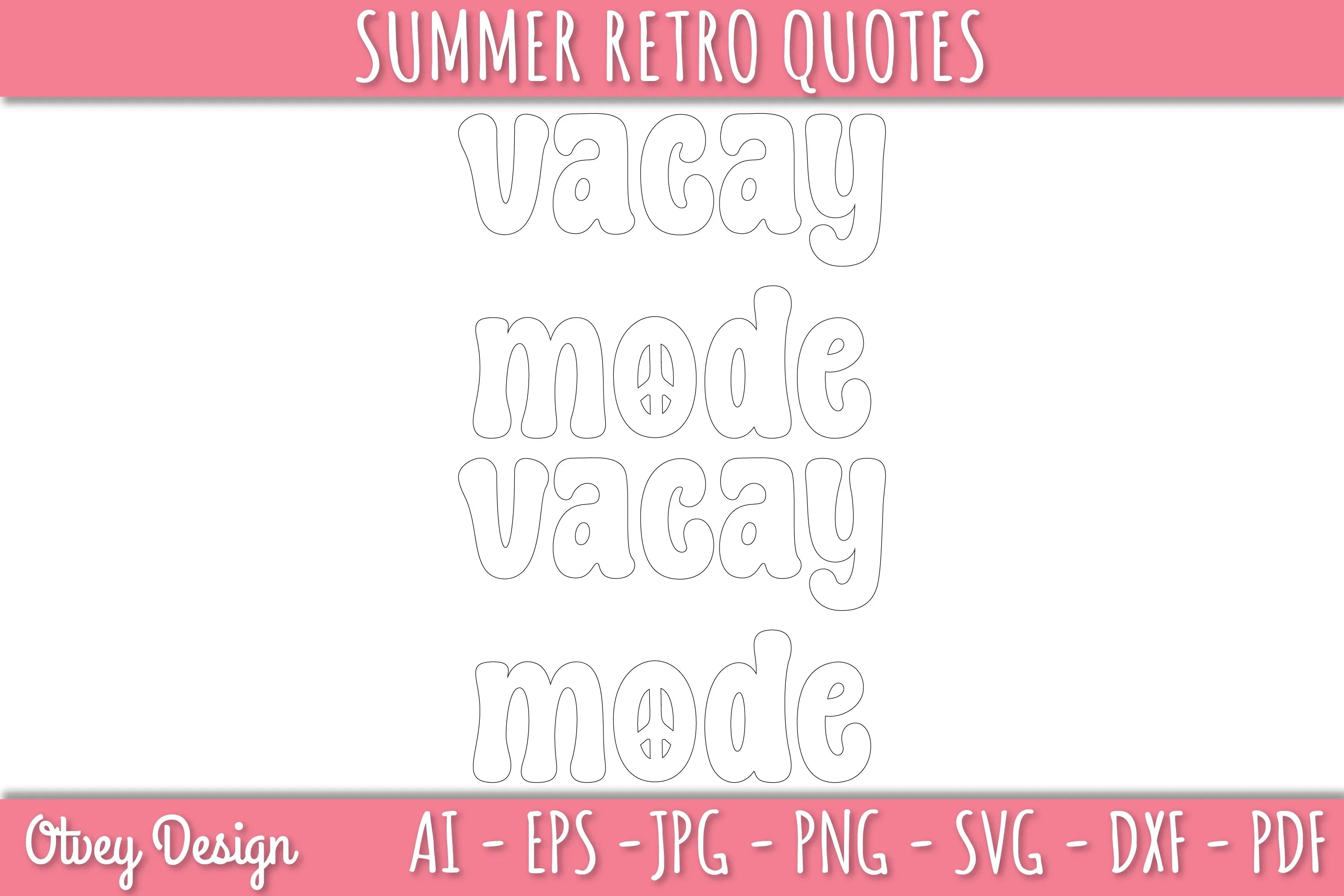 Summer Retro Quotes SVG Bundle - CraftNest - Digital Crafting and Art