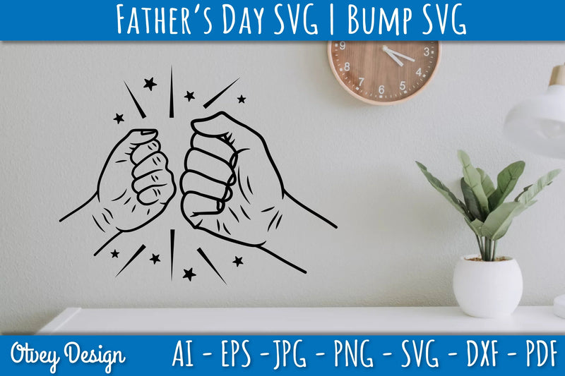 Father's Day Fist Bump SVG Bundle 2 - CraftNest - Digital Crafting and Art