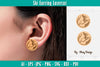 Ski Earring Lassercut SVG Bundle