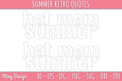 Summer Retro Quotes SVG Bundle - CraftNest - Digital Crafting and Art