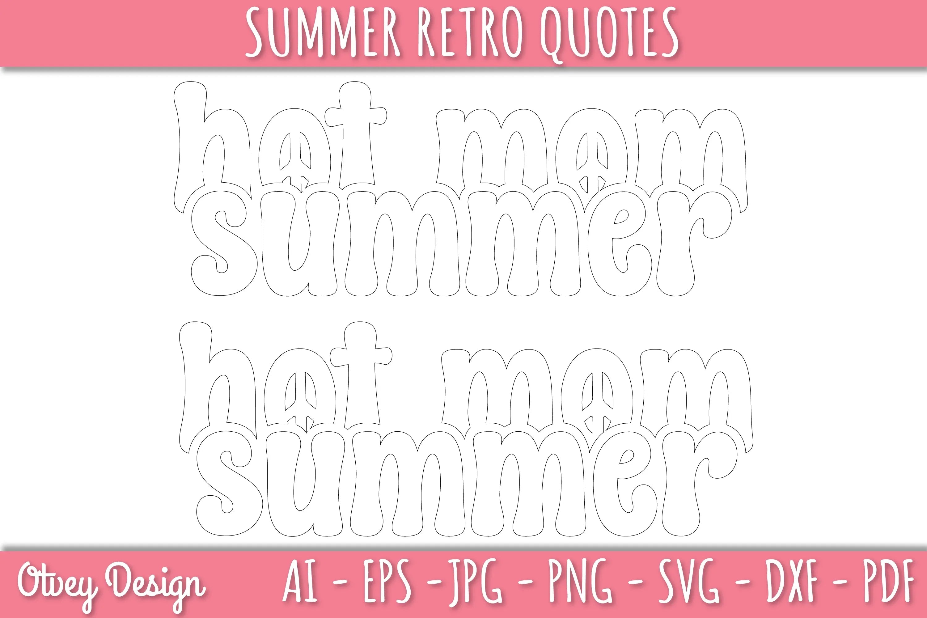 Summer Retro Quotes SVG Bundle - CraftNest - Digital Crafting and Art