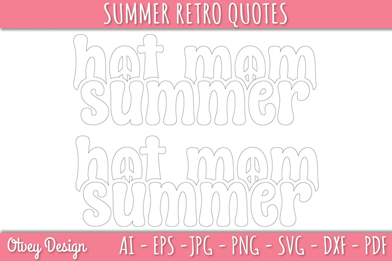 Summer Retro Quotes SVG Bundle - CraftNest - Digital Crafting and Art
