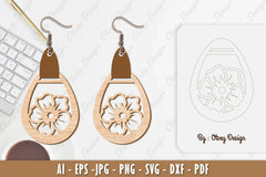 Flower Earring SVG Bundle 67 - CraftNest - Digital Crafting and Art