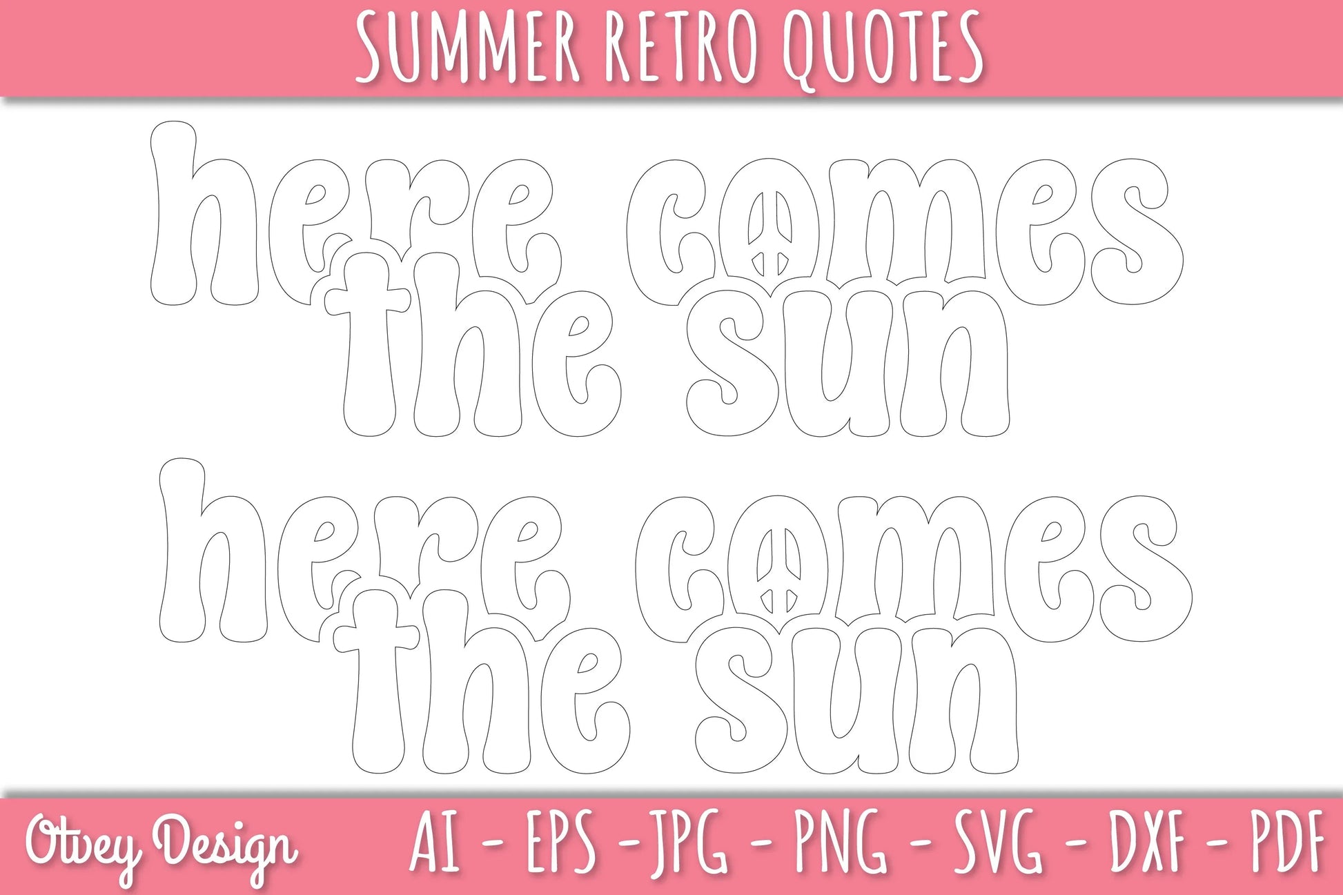 Summer Retro Quotes SVG Bundle - CraftNest - Digital Crafting and Art