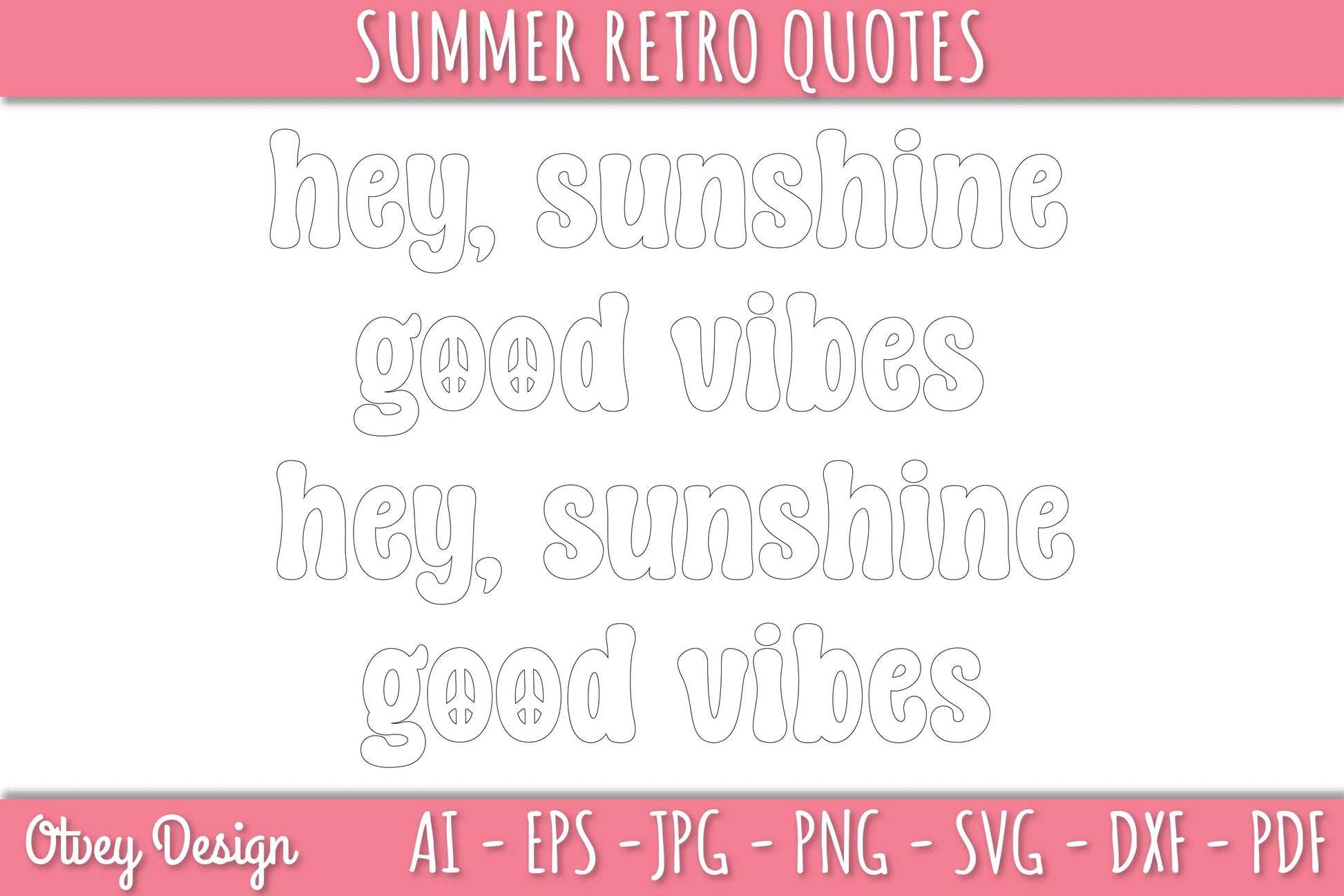 Summer Retro Quotes SVG Bundle - CraftNest - Digital Crafting and Art