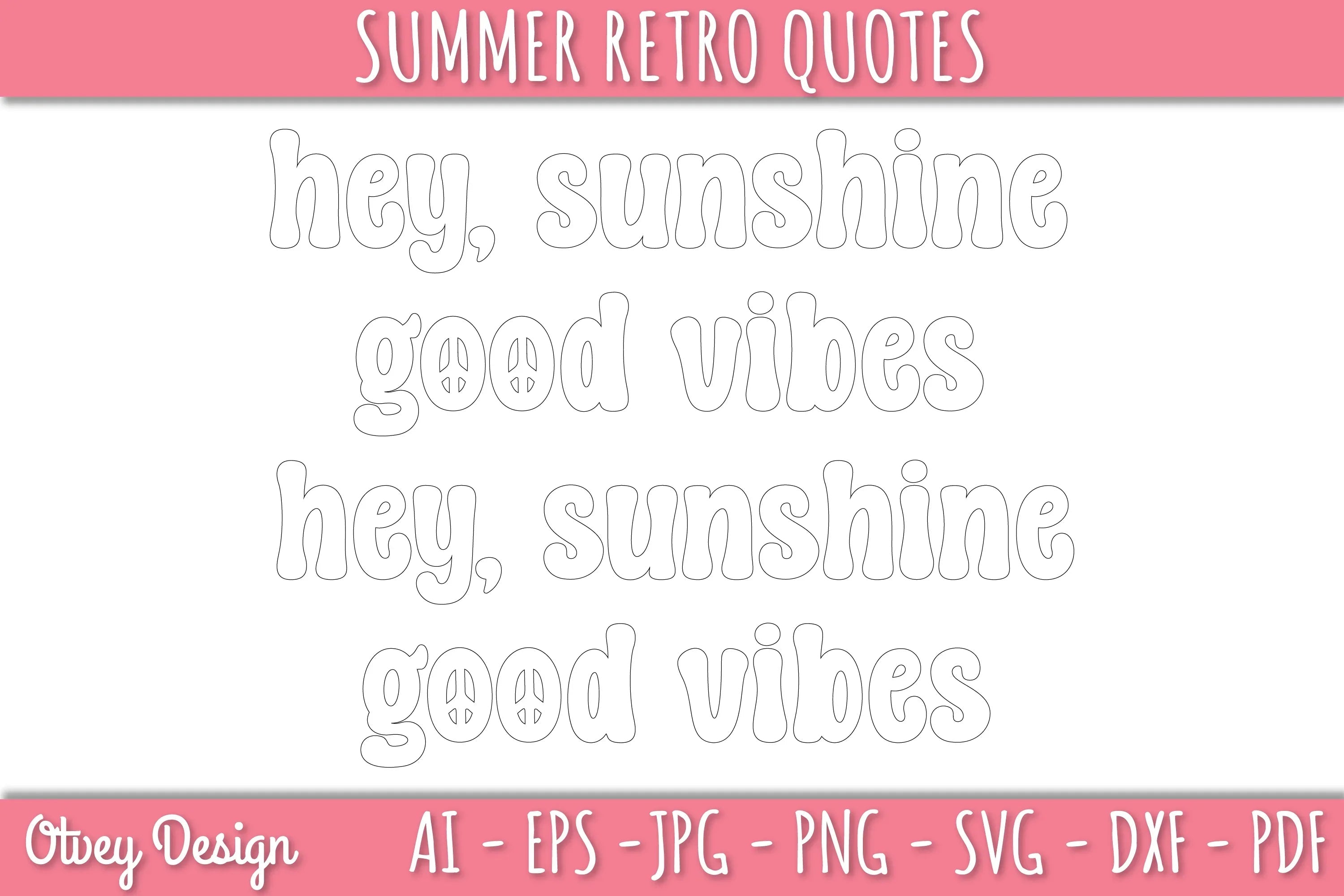 Summer Retro Quotes SVG Bundle - CraftNest - Digital Crafting and Art