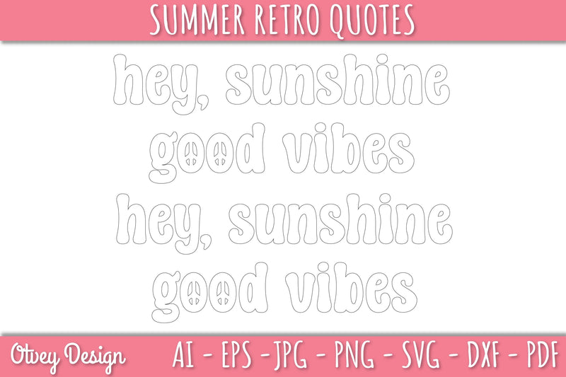 Summer Retro Quotes SVG Bundle - CraftNest - Digital Crafting and Art