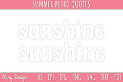 Summer Retro Quotes SVG Bundle - CraftNest - Digital Crafting and Art
