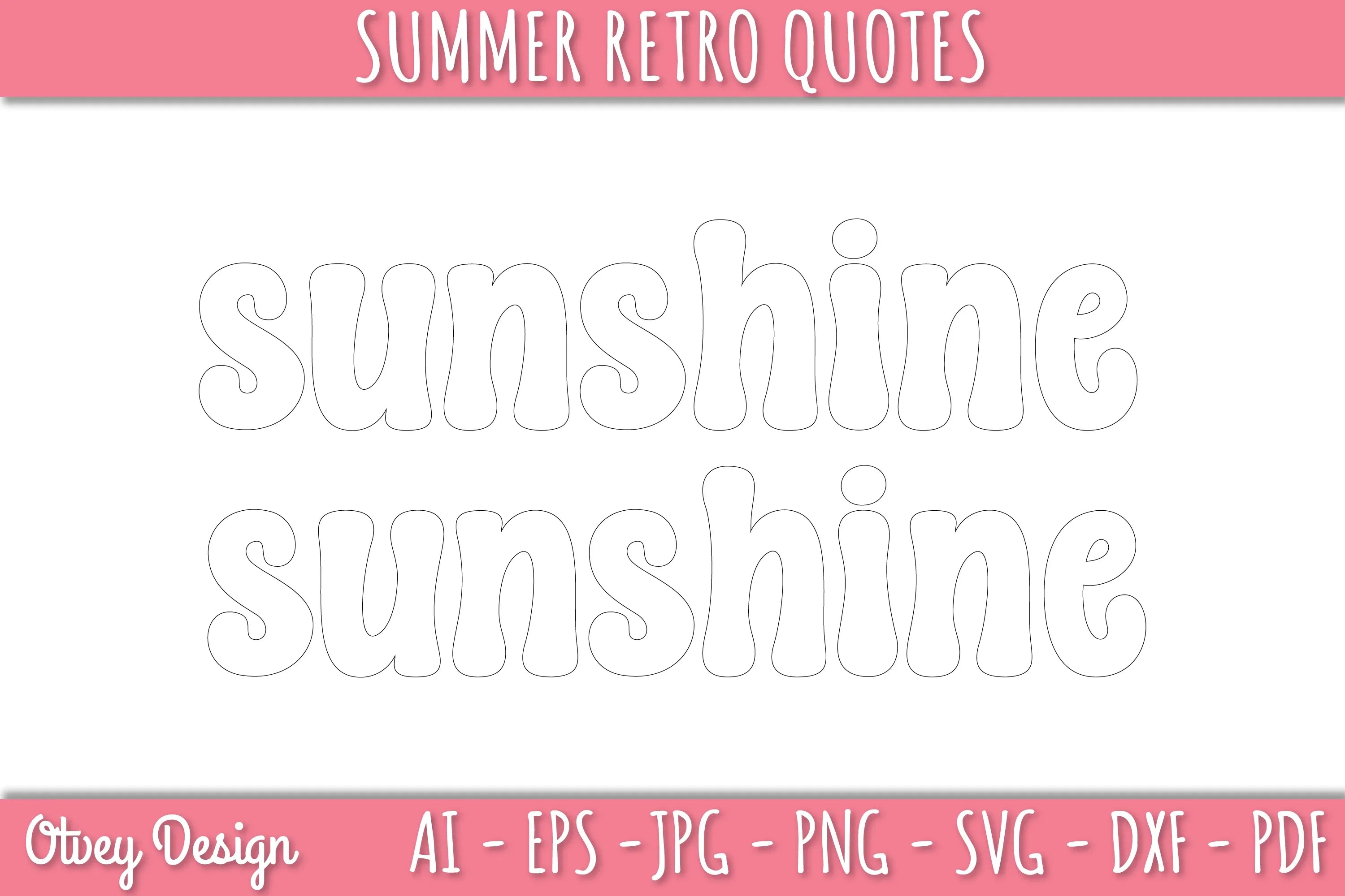Summer Retro Quotes SVG Bundle - CraftNest - Digital Crafting and Art