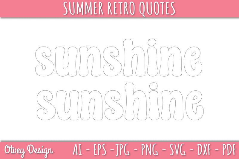 Summer Retro Quotes SVG Bundle - CraftNest - Digital Crafting and Art