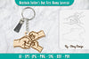 Father's Day Fist Bump Keychain SVG Bundle