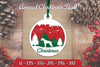 Animal Christmas Ball Papercut SVG