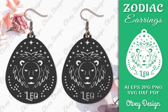 Zodiac Earring SVG Bundle 8 - CraftNest - Digital Crafting and Art