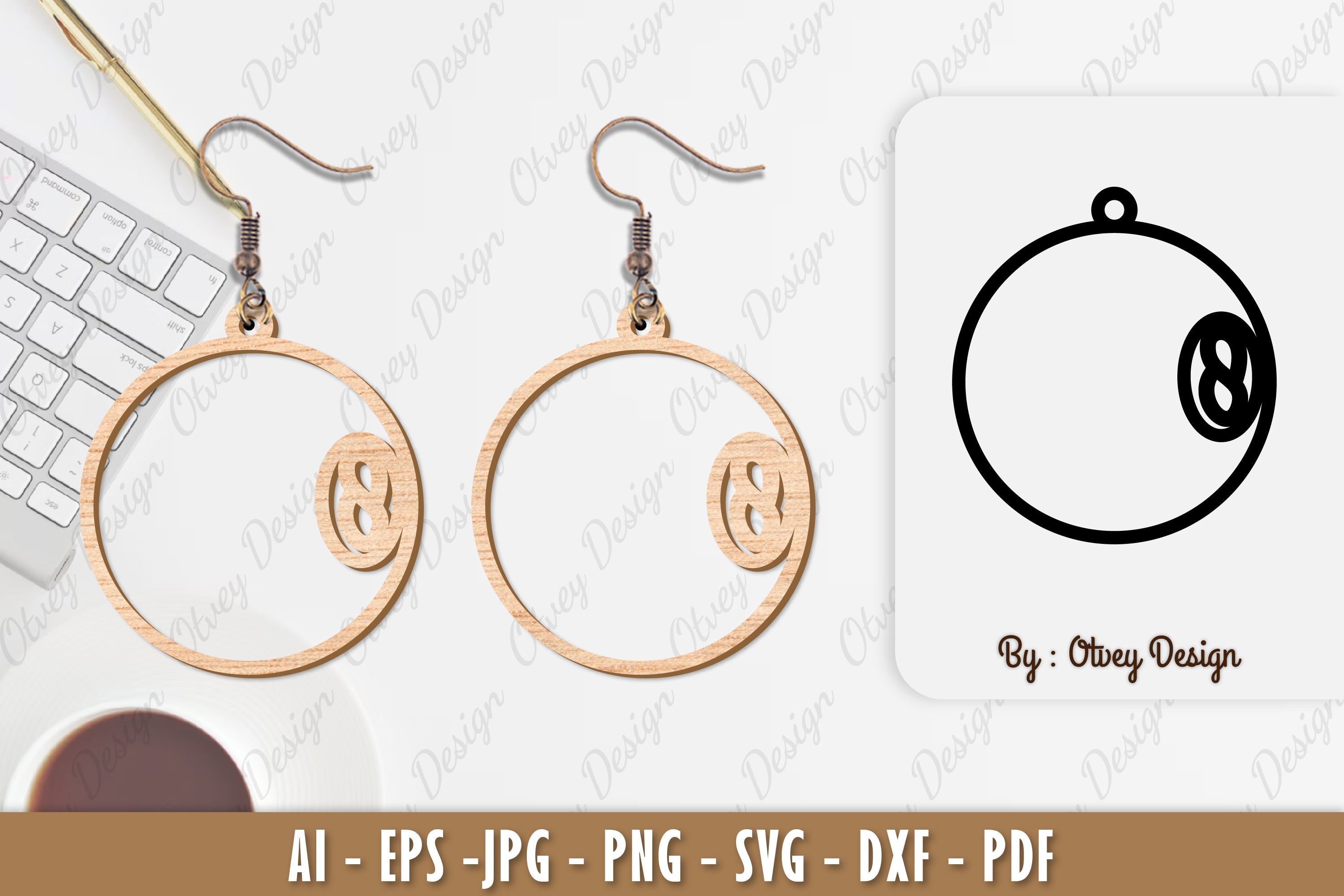 Ball Earring SVG Bundle 6 - CraftNest - Digital Crafting and Art
