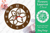 Flowers Clock SVG LaserCut SVG Bundle