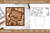 Animals Peeking Layered Lasercut SVG Bundle