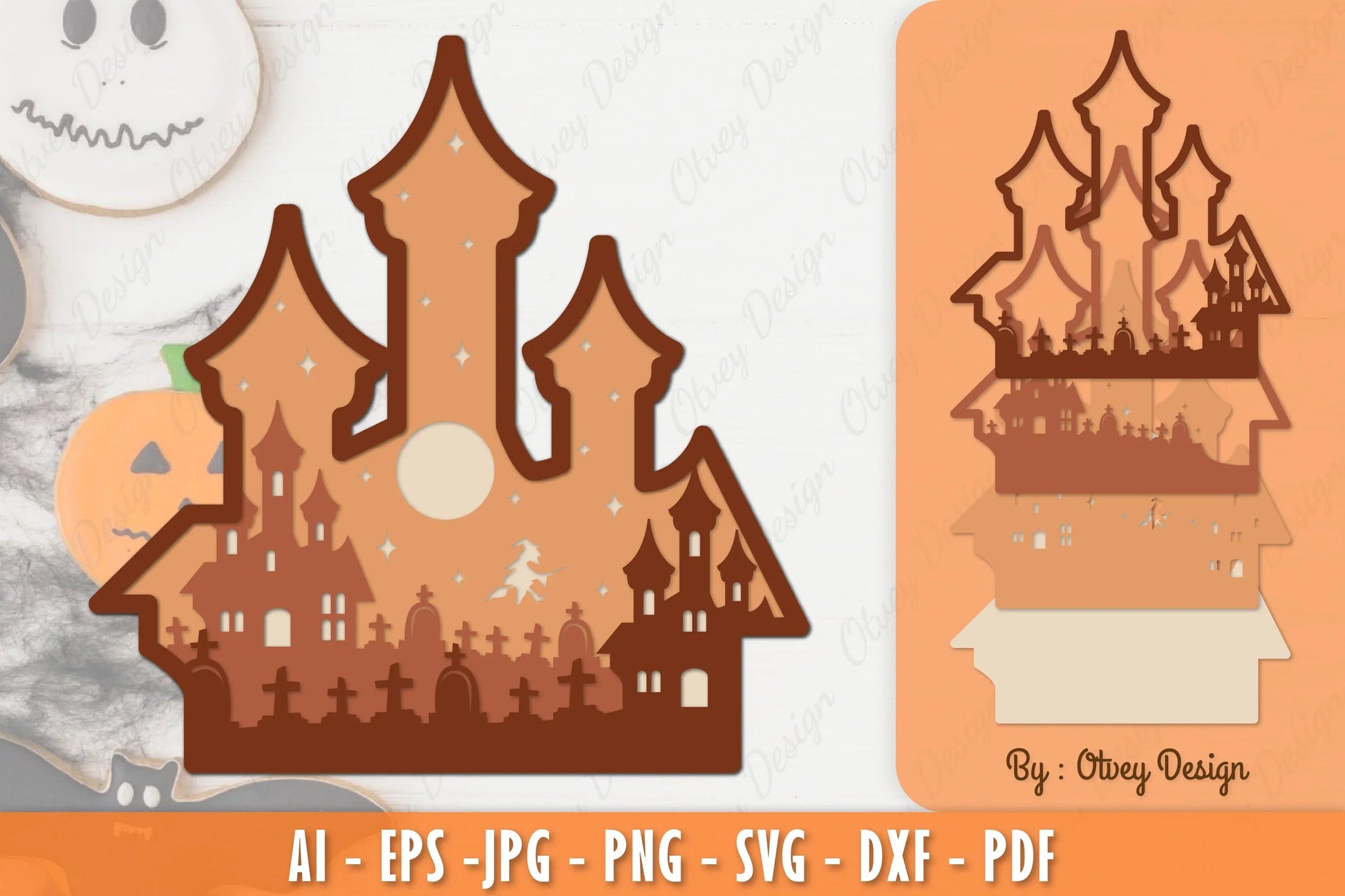 Halloween Layered Lasercut SVG Bundle 5 - CraftNest - Digital Crafting and Art