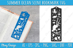 Summer Beach Bookmark SVG Bundle 5 - CraftNest - Digital Crafting and Art