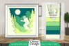 Ski 3D Shadowbox Layered SVG Bundle