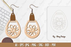 Flower Earring SVG Bundle 68 - CraftNest - Digital Crafting and Art