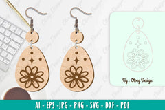 Flower Earring SVG Bundle 80 - CraftNest - Digital Crafting and Art