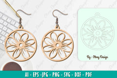 Flower Earring SVG Bundle 44 - CraftNest - Digital Crafting and Art