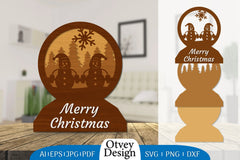 Christmas Snowman Layered Lasercut SVG Bundle 5 - CraftNest - Digital Crafting and Art