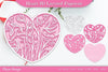 Heart D Layered Papercut SVG Bundle