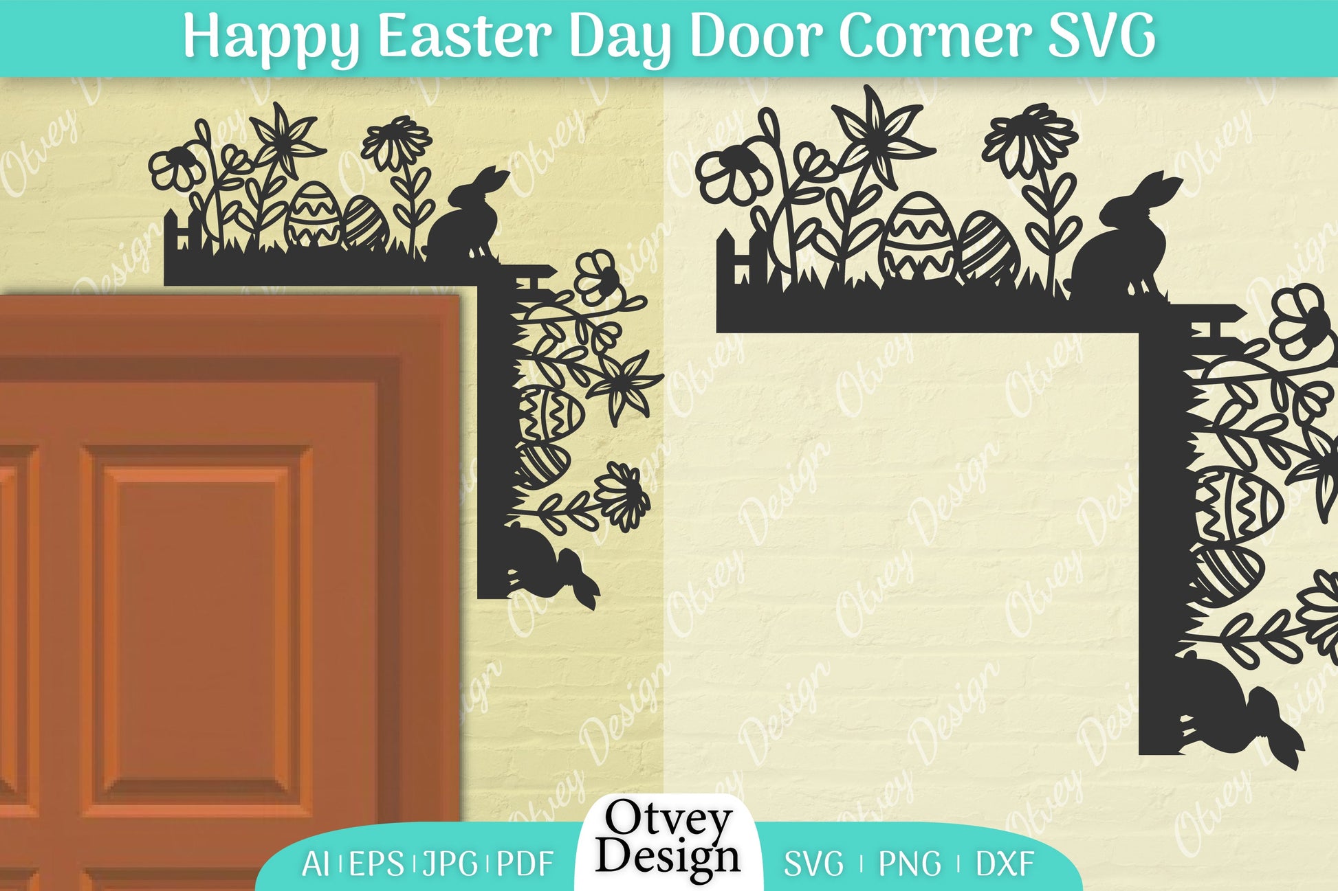 Easter Door Corner SVG Bundle 20 - CraftNest - Digital Crafting and Art