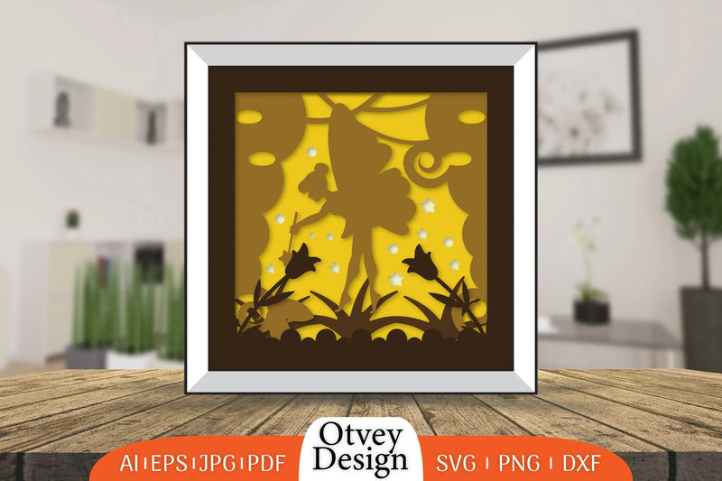 Fairy 3D Shadowbox Layered SVG Bundle 5 - CraftNest - Digital Crafting and Art