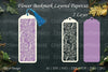 Flower Bookmarks Layered Papercut SVG
