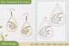 Sea Animal Earrings SVG Bundle