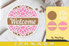 Lotus Flower Welcome Sign Layered Lasercut SVG Bundle