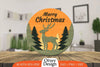 Christmas Deer Round Door Lasercut SVG Bundle