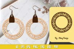 Earrings Mandala SVG Bundle 16 - CraftNest - Digital Crafting and Art