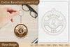 Zodiac Keychain SVG Bundle