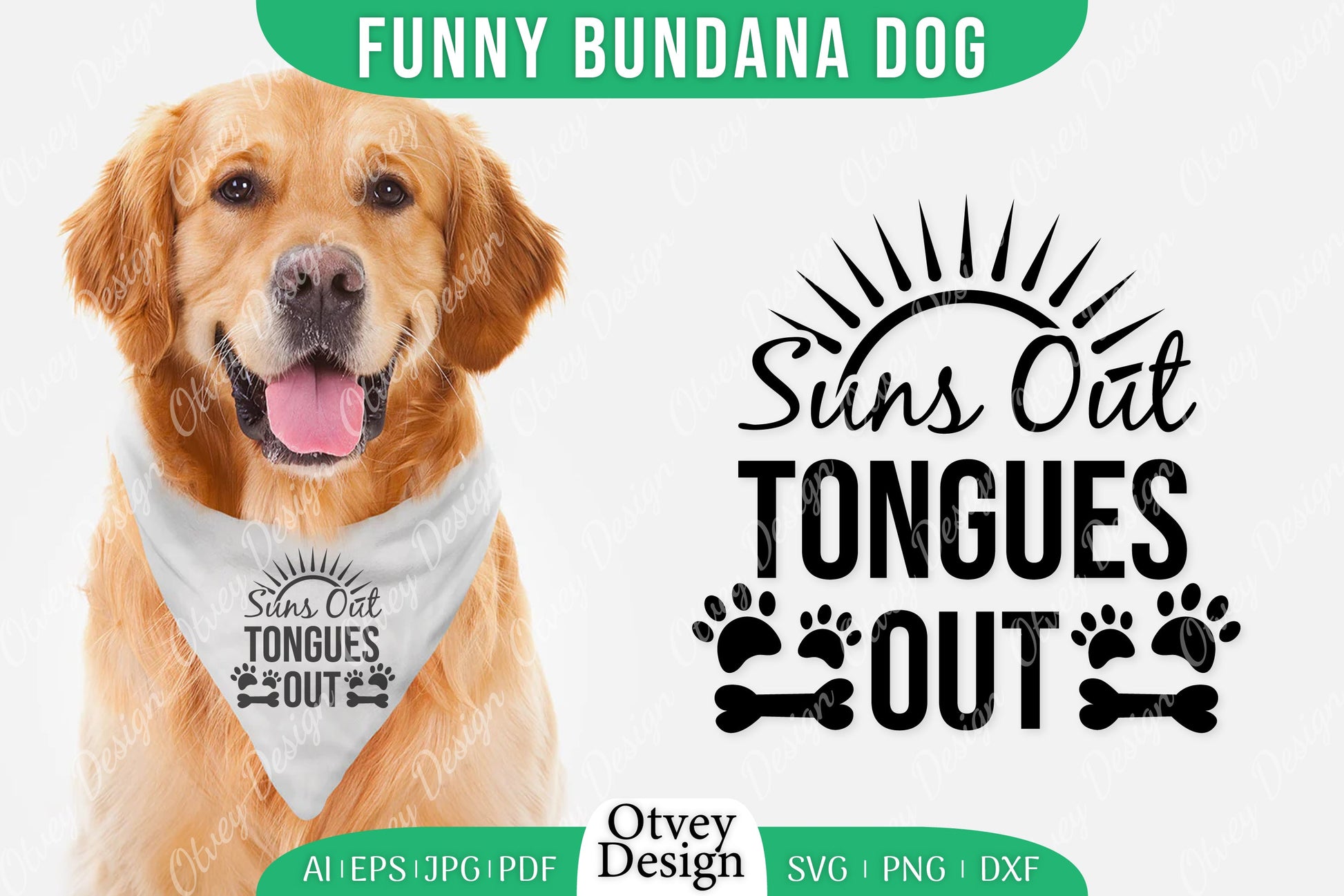 Funny Dog Bandana SVG Bundle 16 - CraftNest - Digital Crafting and Art