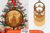 Christmas Santa Sleigh Ornament SVG Bundle
