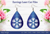 Laser Cut Flower Earrings SVG Bundle