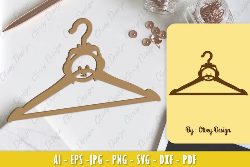Baby Animals Hanger Laser Cut SVG Bundle 12 - CraftNest - Digital Crafting and Art