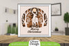 Merry Christmas Deer 3D Shadow Box Papercut SVG Bundle