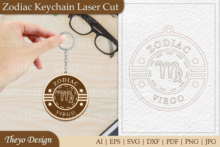 Zodiac Keychain SVG Collection